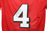 Champ Bailey Autographed/Signed College Style Red Jersey Beckett 30550