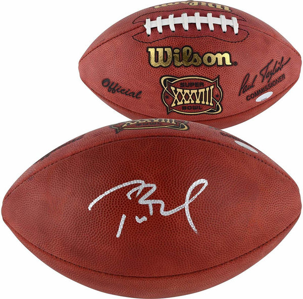 Tom Brady New England Patriots Signed Super Bowl 38 Duke Football