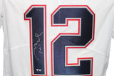 Tom Brady Signed New England Patriots White Nike Limited L Jersey FAN 36548