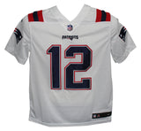 Tom Brady Signed New England Patriots White Nike Limited L Jersey FAN 36548