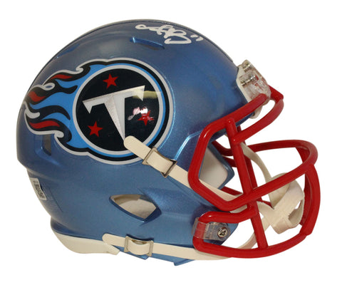 AJ Brown Autographed/Signed Tennessee Titans Flash Mini Helmet BAS 34579