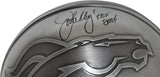 John Elway Autographed Denver Broncos Authentic Pewter Helmet HOF MM 31839