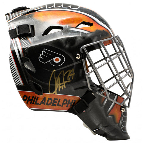 Carter Hart Philadelphia Flyers Autographed Signed Goalie Mini-Mask JSA COA