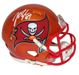 John Lynch Autographed Tampa Bay Buccaneers Flash Mini Helmet Beckett 34898