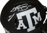 Johnny Manziel Autographed Texas A&M Aggies Eclipse Mini Beckett 35373