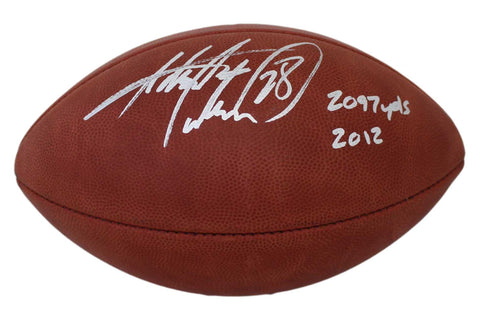 Adrian Peterson Signed Minnesota Vikings Official Football 2097 Yds BAS 30657