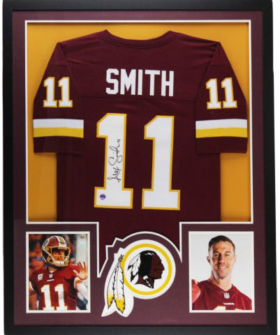 Alex Smith Signed Washington Redskins Framed Custom Jersey