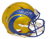 Kurt Warner Signed St Louis Rams Authentic Flash Helmet HOF Beckett 36335