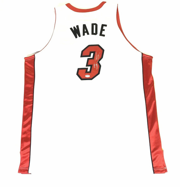 Dwyane Wade Autographed White Miami Heat Jersey - PSA/DNA Auth