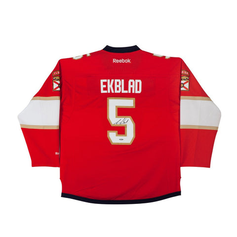 Aaron Ekblad Autographed Florida Panthers Red Premier Jersey