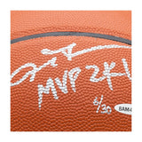 Allen Iverson Autographed & Inscribed Spalding Indoor/Outdoor Basketball