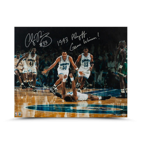 Alonzo Mourning Autographed & Inscribed '93 Playoff Game Winner 16 x 20