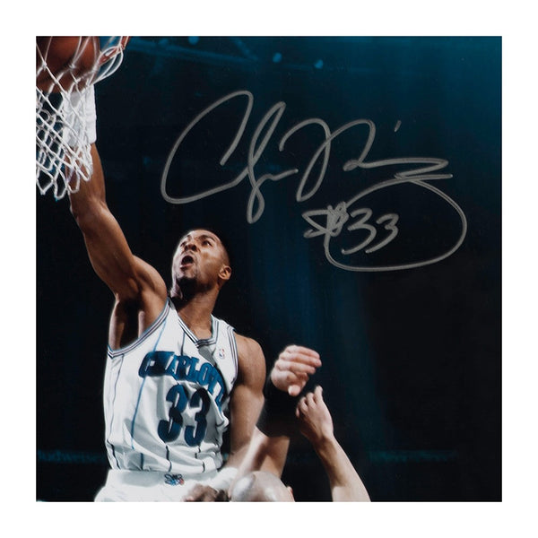 Alonzo Mourning Autographed "Thunder Slam" 8 x 10