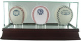 Glass Triple Baseball Case