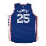 Ben Simmons Autographed & Inscribed 76ers Away Jersey