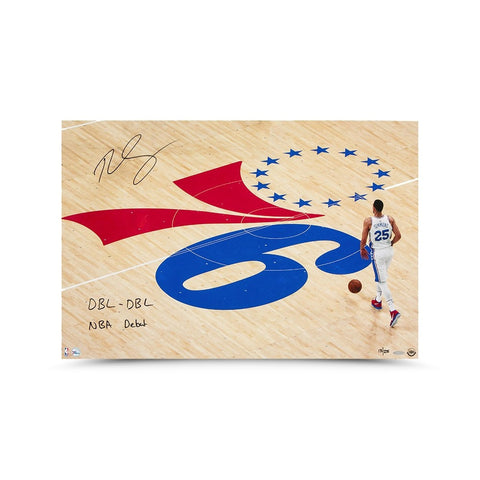 Ben Simmons Autographed & Inscribed "One Step At A Time" 30 x 20