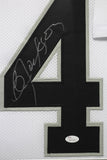 Bo Jackson Autographed and Framed White Raiders Jersey Auto JSA COA