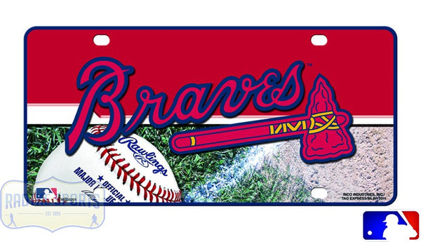 Atlanta Braves Officially Licensed MLB Metal License Plate