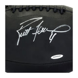 Brett Favre Autographed Leather Head Pro Series Black Football