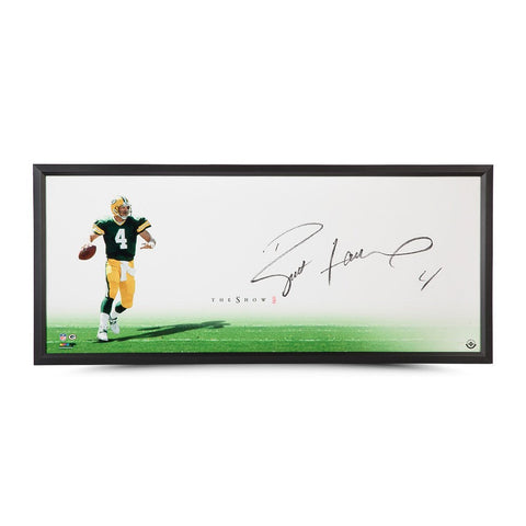 Brett Favre Autographed Green Bay Packers "Downfield" The Show