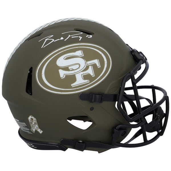 Tom Brady New England Patriots Autographed Riddell 2022 Salute To Service  Speed Mini Helmet