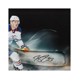 Connor McDavid Autographed Acrylic Stick Blade with Edmonton Oilers Picture - Framed