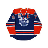 Connor McDavid Autographed Authentic Edmonton Oilers Blue Jersey with Captain and Inaugural Patches