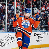 Connor McDavid Autographed & Inscribed "Home Opener Celebration" 16 x 24