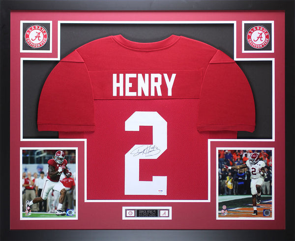 Derrick Henry Autographed and Framed Maroon Alabama Jersey