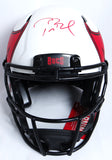 Tom Brady Autographed Buccaneers F/S Lunar Authentic Helmet- Fanatics/LOA *Red