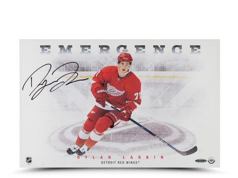 Dylan Larkin Autographed Emergence 11 x 17 Photo