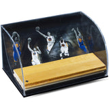 Golden St. Warriors "Defenders of the Hardwood" Game Used Floor Piece Curve Display Case