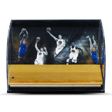 Golden St. Warriors "Defenders of the Hardwood" Game Used Floor Piece Curve Display Case