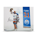 Grant Fuhr Autographed "Banner Night" 16 x 20