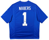 Giants Malik Nabers Authentic Signed Blue Nike Limited Jersey Fanatics