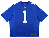 Giants Malik Nabers Authentic Signed Blue Nike Limited Jersey Fanatics