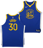 Warriors Stephen Curry Signed Blue Nike Icon Edition Authentic Jersey BAS Wit