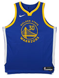 Warriors Stephen Curry Signed Blue Nike Icon Edition Authentic Jersey BAS Wit