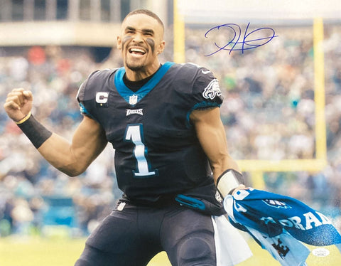 Jalen Hurts Signed 16x20 Philadelphia Eagles Fist Raised Photo JSA