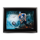 Jari Kurri Autographed "Breaking Through" Display