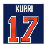 Jari Kurri Autographed Edmonton Oilers Authentic Blue Jersey