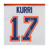 Jari Kurri Autographed & Inscribed Edmonton Oilers Authentic White Jersey