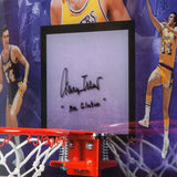 Jerry West Autographed & Inscribed "Mr. Clutch" Backboard