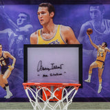 Jerry West Autographed & Inscribed "Mr. Clutch" Backboard