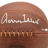 Jerry West Autographed Naismith Leather Head Basketball