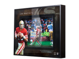 Joe Montana Autographed "Prolific Passer" Shadow Box