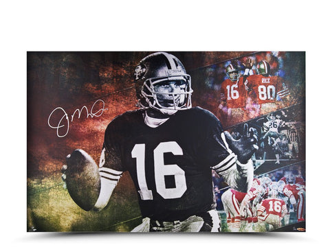 Joe Montana Autographed "Cool Joe" 36 x 24