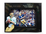 Joe Montana Autographed "Roll Out" Shadow Box