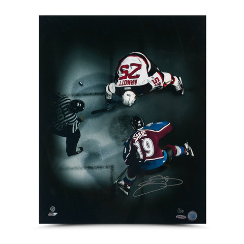 Joe Sakic "Faceoff" 16 x 20 Photo