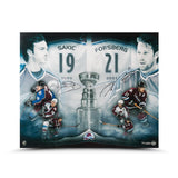 Joe Sakic & Peter Forsberg Autographed "2X Champs" 20 x 24 Photo